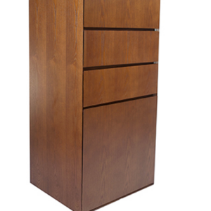 Slim Vertical Walnut Chest